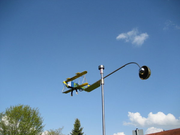 Windspiel Solar Flieger mit LED