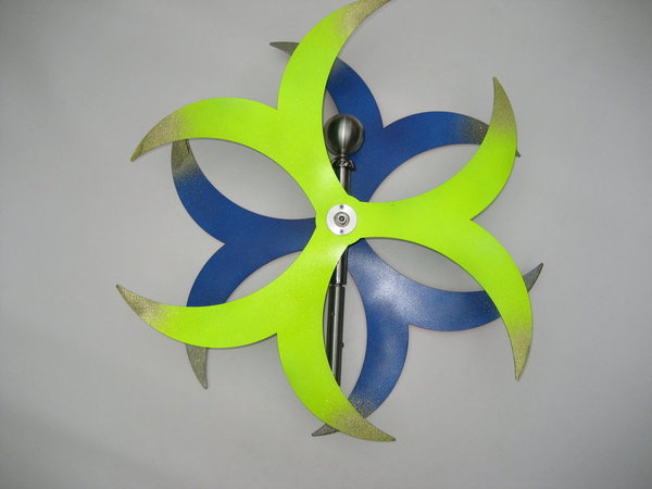 Windspiel Wirbel Doppel Sichel 600A3 Neon